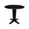International Concepts 42 in. Solid Wood Dual Drop Leaf Dining Table with 4 Counter Height Stools in Black K46-42DPT-23B-S102-4 - alternate 3